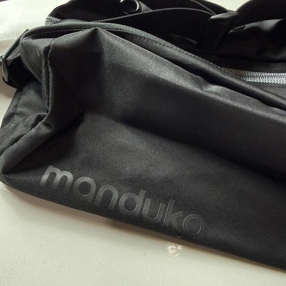 Manduka Go Steady Large Yoga Mat Carrier In Black Shoulder Bag Foldable Compact main image 5